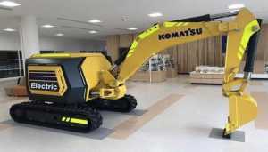 Komatsu представляє концепт електричного міні-екскаватора з дистанційним управлінням