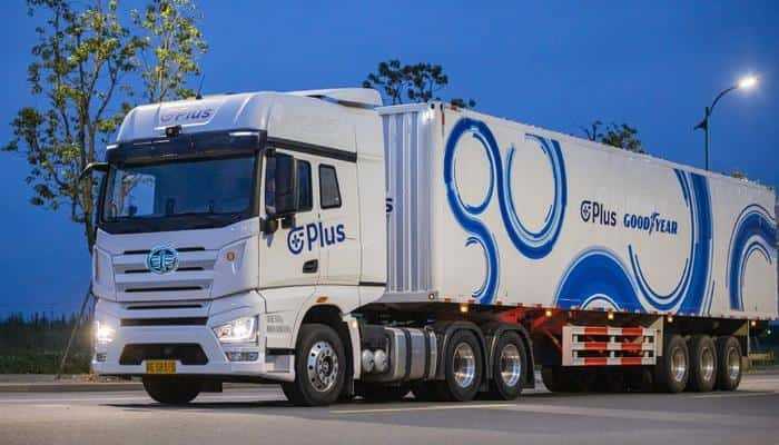 Goodyear і Plus спільно працюють над рішеннями для автономних вантажоперевезень з інтелектуальними шинами