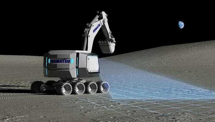 Komatsu розробляє технології будівництва в космосі