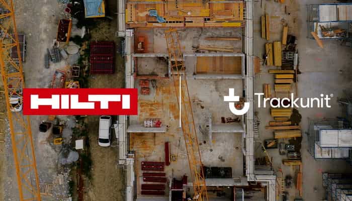 Hilti та Trackunit об’єднуються для просування цифрової трансформації у будівельній галузі